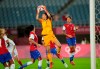 Chile's goalkeeper Christiane Endler saves a ball during a women's soccer match against Japan at the 2020 Summer Olympics, Tuesday, July 27, 2021, in Rifu, Japan.&nbsp; THE CANADIAN PRESS/AP Photo-Andre Penner