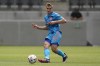 FILE - New York City FC midfielder James Sands (16) passes the ball during an MLS soccer game against the Los Angeles FC Saturday, May 29, 2021, in Los Angeles. American midfielder and defender James Sands was loaned Wednesday, Jan. 5, 2022 to Glasgow Rangers from Major League Soccer champion New York City through the end of the 2023-24 Scottish Premier League season. Rangers have an option to acquire Sands at the end of the loan. (AP Photo/Ashley Landis, File)