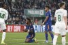 Real Madrid's Vinicius Junior, center, reacts during Copa del Rey soccer match between Elche and Real Madrid at Martinez Valero stadium in Elche, Spain, Thursday, Jan. 20, 2022. (AP Photo/Alberto Saiz)