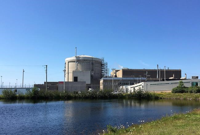 The Point Lepreau nuclear power plant in Point Lepreau, N.B., is seen on Monday, July 9, 2018. The licence for Atlantic Canada's only nuclear power generating station will expire in June, and NB Power which operates the aging CANDU-6 reactor at Point Lepreau is seeking an unprecedented licence renewal of 25 years. THE CANADIAN PRESS/Kevin Bissett
