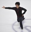 Kao Miura of Japan performs in the men free skating program during the ISU Four Continents Figure Skating Championships in Tallinn, Estonia, Sunday, Jan. 23, 2022. (AP Photo/Sergei Stepanov)