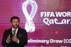 FILE - CONMEBOL president Alejandro Dominguez Alejandro Dominguez presents the draw for Qatar 2022 South American qualifiers, in Asuncion, Paraguay, Dec. 17, 2019. Dominguez described on Thursday, Jan. 27, 2022, as 