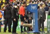 Referee Wilmar Roldan, of Colombia, checks the VAR screen during a qualifying soccer match for the FIFA World Cup Qatar 2022 between Ecuador and Brazil at Casa Blanca stadium in Quito, Ecuador, Thursday, Jan. 27, 2022. (Rodrigo Buendia/Pool via AP)