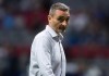 Vancouver Whitecaps head coach Vanni Sartini leaves the field at halftime during an MLS soccer match against Real Salt Lake, in Vancouver, B.C., Aug. 29, 2021. The Whitecaps says Sartini has been placed in the MLS health and safety protocols. THE CANADIAN PRESS/Darryl Dyck