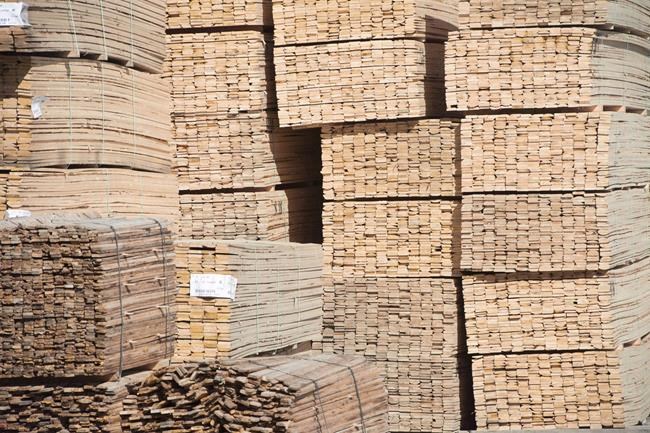 Stacks of lumber are shown in Merritt, B.C., Tuesday, May 2, 2017. Western Forest Products Inc. is searching for a new president and chief executive with the retirement of Don Demens next month. THE CANADIAN PRESS/Jonathan Hayward