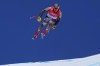 Aleksander Aamodt Kilde, of Norway makes a jump during a men's downhill training run at the 2022 Winter Olympics, Thursday, Feb. 3, 2022, in the Yanqing district of Beijing. (AP Photo/Robert F. Bukaty)