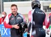 Canada's pilot Justin Kripps, left, takes third place with his team Ryan Sommer, Cam Stones and Benjamin Coakwell after the four-man bobsleigh world cuo race in Winterberg, Germany, Saturday, Dec. 11, 2021. THE CANADIAN PRESS/AP-Caroline Seidel/dpa via AP