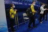 Australia's Tahli Gill, left, and Dean Hewitt prepare to leave after the mixed doubles match against Sweden, at the 2022 Winter Olympics, Friday, Feb. 4, 2022, in Beijing.&nbsp;The teacher will square off against his students in mixed doubles curling Sunday night at the Ice Cube. Canada's John Morris, who has coached the Australian duo of Tahli Gill and Dean Hewitt, will face them in round-robin play at the Beijing Games with partner Rachel Homan. THE CANADIAN PRESS/AP, Nariman El-Mofty
