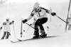 FILE - Barbara Ann Cochran of the United States skis to win the gold medal in the Winter Olympic women's slalom event, on Feb. 11, 1972, Sapporo, Japan. Fifty years after his mom, Barbara Ann, won the gold in slalom, Ryan Cochran-Siegle is contending for a medal in the men's downhill that will open the Alpine skiing program of the Beijing Games on Sunday. (AP Photo, File)