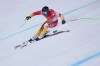 Adur Etxezarreta, of Spain makes a turn during a men's downhill training run at the 2022 Winter Olympics, Thursday, Feb. 3, 2022, in the Yanqing district of Beijing. (AP Photo/Robert F. Bukaty)