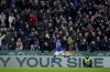 Leicester City's Patson Daka celebrates scoring the opening goal during their English Premier League soccer match against Brighton & Hove Albion at the King Power Stadium, Leicester, England, Sunday, Jan. 23, 2022. (Mike Egerton/PA via AP)