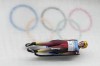 Anna Berreiter, of Germany, slides during the luge women's singles run 3 at the 2022 Winter Olympics, Tuesday, Feb. 8, 2022, in the Yanqing district of Beijing.(AP Photo/Dmitri Lovetsky)