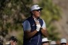 Phil Mickelson watches his shot from the second tee during the first round of the American Express golf tournament at La Quinta Country Club Thursday, Jan. 20, 2022, in La Quinta, Calif. (AP Photo/Marcio Jose Sanchez)
