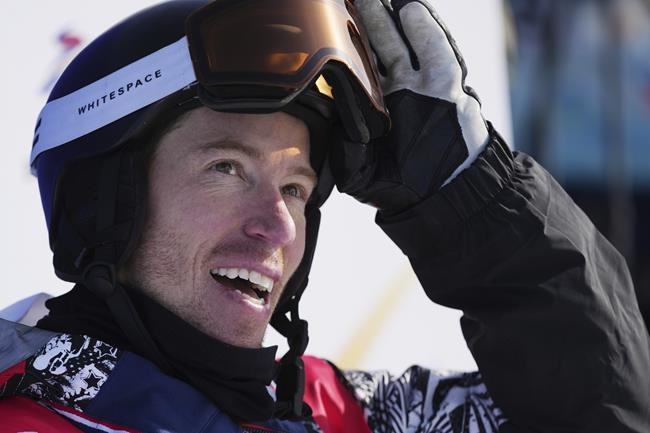 United States' Shaun White competes during the men's halfpipe finals at the 2022 Winter Olympics, Friday, Feb. 11, 2022, in Zhangjiakou, China. (AP Photo/Matthias Schrader)