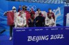 FILE - Vanessa James and Eric Radford, of Canada, react after the pairs team free skate program during the figure skating competition at the 2022 Winter Olympics, Feb. 7, 2022, in Beijing. In a century-old sport that had been largely European until just a few decades ago, some still wonder how more Black athletes can make a lasting imprint on competitive figure skating. “If you don’t see yourself in the sport, how can you believe that you belong, how can you believe that you can be the best, how do you know that you can be creative or that you’ll be accepted for your uniqueness?” James said. (AP Photo/Natacha Pisarenko, File)