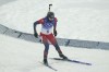 Marte Olsbu Roeiseland of Norway skis during the women's 10-kilometer pursuit race at the 2022 Winter Olympics, Sunday, Feb. 13, 2022, in Zhangjiakou, China. (AP Photo/Kirsty Wigglesworth)