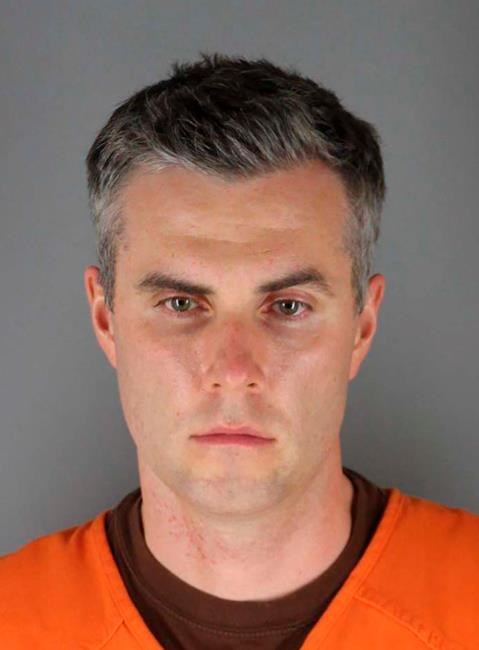 FILE - This photo provided by the Hennepin County Sheriff's Office in Minnesota on Wednesday, June 3, 2020, shows Thomas Lane. Lane and two other Minneapolis police officers have been charged with aiding and abetting Derek Chauvin, who is charged with second-degree murder of George Floyd, a Black man who died after being restrained by the Minneapolis police officers on May 25. (Hennepin County Sheriff's Office via AP File)