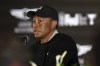 Tiger Woods speaks during a news conference for the Genesis Invitational golf tournament at Riviera Country Club, Wednesday, Feb. 16, 2022, in the Pacific Palisades area of Los Angeles. (AP Photo/Ryan Kang)