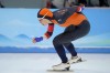 Jutta Leerdam of the Netherlands competes during the women's speedskating 1,000-meter finals at the 2022 Winter Olympics, Thursday, Feb. 17, 2022, in Beijing. (AP Photo/Ashley Landis)