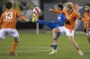 Forge FC midfielder Kyle Bekker (10) battles for the ball with Cruz Azul midfielder Romulo Otero (10) during the second half of the first leg of the 2022 CONCACAF Champions League Round of 16 at Tim Hortons Field in Hamilton, Ont., on Wednesday, February 16, 2022. THE CANADIAN PRESS/Nick Iwanyshyn