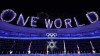 Fireworks explode over the stadium during the closing ceremony of the 2022 Winter Olympics, Sunday, Feb. 20, 2022, in Beijing. (AP Photo/Natacha Pisarenko)
