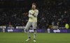 Wolverhampton Wanderers' goalkeeper Jose Sa celebrates after Daniel Podence scored his side second goal during the English Premier League soccer match between Wolverhampton Wanderers and Leicester City at Molineux stadium in Wolverhampton, England, Sunday, Feb. 20, 2022. (AP Photo/Rui Vieira)