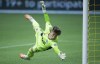 Vancouver Whitecaps goalkeeper Thomas Hasal (51) makes a save during the first half of MLS soccer action against the Montreal Impact in Vancouver, B.C., Sunday, September 13, 2020. THE CANADIAN PRESS/Jonathan Hayward
