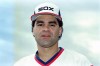 FILE - Chicago White Sox infielder Julio Cruz is shown in this 1986 photo. Cruz, an original Seattle Mariners player from their inaugural season who later became a Spanish-language broadcaster for the franchise, has died, the team announced Wednesday, Feb. 23, 2022. Cruz played for Seattle and the Chicago White Sox during his career.(AP Photo/File)