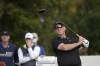 FILE - David Duval watches his tee shot on the first hole during the final round of the PNC Championship golf tournament, Sunday, Dec. 20, 2020, in Orlando, Fla. Entering his third PGA Tour Champions start in Arizona this week, Duval is still trying to find the rhythm of playing competitive golf on a regular basis again. (AP Photo/Phelan M. Ebenhack, File)