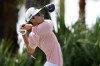 Joaquin Niemann of Chile tees off on the second hole during the first round of the Honda Classic golf tournament, Thursday, Feb. 24, 2022, in Palm Beach Gardens, Fla. (AP Photo/Lynne Sladky)