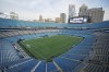 Bank of America Stadium stands before an MLS soccer match between Charlotte FC and the LA Galaxy in Charlotte, N.C., Saturday, March 5, 2022. (AP Photo/Jacob Kupferman)