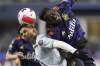 Seattle Sounders defender Yeimar Gomez, right, goes in for a header against Club Leon foward Victor Davila, left, during the first half of a CONCACAF Champions League soccer match, Tuesday, March 8, 2022, in Seattle. (AP Photo/Ted S. Warren)