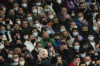 Real Madrid's head coach Carlo Ancelotti gestures during the Champions League, round of 16, second leg soccer match between Real Madrid and Paris Saint-Germain at the Santiago Bernabeu stadium in Madrid, Spain, Wednesday, March 9, 2022. (AP Photo/Manu Fernandez)
