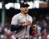 FILE - Houston Astros' Carlos Correa participates in Game 5 of the American League Championship Series against the Boston Red Sox, Oct. 20, 2021, at Fenway Park in Boston. Correa, Freddie Freeman and Kris Bryant are among 138 free agents set to resume looking for a spot after a freeze on roster transactions lifts with the signing of baseball's new labor deal. (AP Photo/Winslow Townson, File)