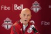While Toronto has yet to record a win in its first two games under Bob Bradley, the veteran coach is already making a difference. Bradley speaks to the media during the seasons year end press conference Toronto, Wednesday, Nov. 24, 2021. THE CANADIAN PRESS/Nathan Denette
