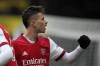 Arsenal's Gabriel Martinelli celebrates after he scored his side's third goal during the English Premier League soccer match between Watford and Arsenal, at Vicarage Road, Watford, England, Sunday, March 6, 2022. (AP Photo/Matt Dunham)