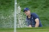Jordan Spieth hits from a green-side on the ninth hole during the first round of play in The Players Championship golf tournament Friday, March 11, 2022, in Ponte Vedra Beach, Fla. (AP Photo/Gerald Herbert)