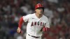 Los Angeles Angels' Jose Iglesias runs to first base during a baseball game against the Baltimore Orioles, July 2, 2021, in Anaheim. The Colorado Rockies have agreed to a one-year deal with shortstop Jose Iglesias, a person familiar with the deals told The Associated Press. The person spoke to the AP on condition of anonymity Sunday morning, March 13, 2022 because the agreements had not been announced yet. (AP Photo/Ashley Landis)