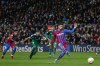 Barcelona's Ferran Torres scores from a penalty kick during a Spanish La Liga soccer match between FC Barcelona and Osasuna at the Camp Nou stadium in Barcelona, Spain, Sunday, March 13, 2022. (AP Photo/Joan Monfort)