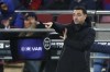 Barcelona's head coach Xavi Hernandez gives instruction inside the box team area during a Spanish La Liga soccer match between FC Barcelona and Osasuna at the Camp Nou stadium in Barcelona, Spain, Sunday, March 13, 2022. (AP Photo/Joan Monfort)