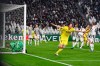 Villarreal's Pau Torres celebrates scoring the second goal during the Champions League, round of 16, second leg soccer match between Juventus and Villarreal at the Allianz stadium in Turin, Italy, Wednesday, March 16, 2022. Villarreal won 3-0. (Fabio Ferrari, LaPresse via AP)