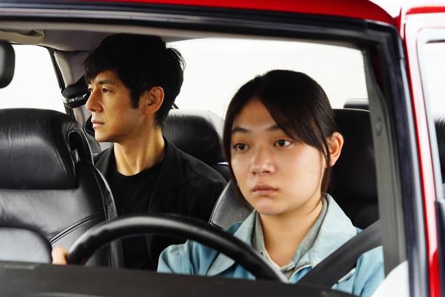 This image released by Janus Films and Sideshow shows Hidetoshi Nishijima, left, and Toko Miura in a scene from