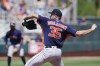 Houston Astros Justin Verlander pitches in the second inning of a spring training baseball game against the St. Louis Cardinals, Friday, March 18, 2022, in Jupiter, Fla. (AP Photo/Sue Ogrocki)