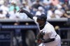 New York Yankees starting pitcher Luis Severino throws in the first inning during a spring training baseball game against the Detroit Tigers, Sunday, March 20, 2022, in Tampa, Fla. (AP Photo/Lynne Sladky)