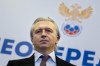 FILE - Alexander Dyukov, the head of the Russian Football Union, arrives to attend a press conference at a Russian Football Union conference in Moscow, Russia, on Feb. 22, 2019. Russia launched a shock plan to host soccer's European Championship despite its teams being suspended from international competitions over the war in Ukraine. A meeting of the Russian Football Union executive committee decided on Wednesday to “support the decision to declare interest” in the 2028 and 2032 tournaments, the organization said in a statement ahead of the deadline for expressions of interest to be submitted to UEFA. “We must take the opportunity to host the Euro,” Dyukov told Russia's Match TV. (AP Photo/Alexander Zemlianichenko, File)