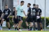 Argentina's Lionel Scaloni attends a training session prior to a qualifying soccer match for the FIFA World Cup Qatar 2022 against Venezuela in Buenos Aires, Argentina, Wednesday, March 23, 2022. (AP Photo/Natacha Pisarenko)