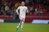 Denmark's Christian Eriksen runs during the international friendly soccer match between the Netherlands and Denmark at the Johan Cruyff ArenA in Amsterdam, Netherlands, Saturday, March 26, 2022. The match was Eriksen's first appearance for Denmark since he collapsed after suffering a cardiac arrest during a European Championship game in June. (AP Photo/Peter Dejong)