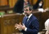 Environment Minister Steven Guilbeault rises during Question Period in Ottawa, Friday, Dec. 10, 2021. Guilbeault will table a new greenhouse gas emissions plan in Parliament this morning.THE CANADIAN PRESS/Fred Chartrand