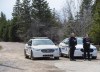 Two RCMP officers observe a moment of silence to honour slain Const. Heidi Stevenson and the other 21 victims of the mass killings at a checkpoint on Portapique Road in Portapique, N.S. on Friday, April 24, 2020. In the seconds after a Mountie sped past a gunman wanted for a murderous rampage in Nova Scotia two years ago, the officer hesitated about whether to give chase, and by the time he did the suspect was gone. THE CANADIAN PRESS/Andrew Vaughan