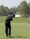 FILE - Charl Schwartzel of South Africa tees off on the first hole during the final round of the Masters golf tournament Sunday, April 10, 2011, in Augusta, Ga. Schwartzel made one of the more remarkable birdies on the hole known as 